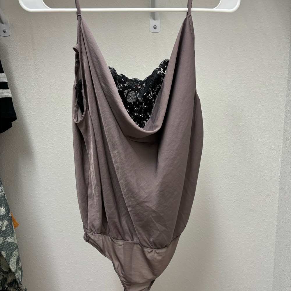Free People Bodysuit with Lace Bandeau